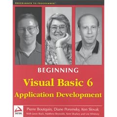 Beginning Visual Basic 6 Application Development