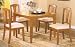 All new item 5 pc Oak finish wood dining table set with 4 side chairs