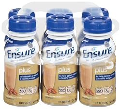 Ensure Plus Complete Balanced Nutrition Drink, Ready to Use, Butter Pecan, 24- 8 Fluid Ounce Bottles