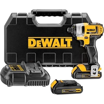 DEWALT DCF885C2 20-Volt MAX Lithium Ion 1/4-Inch 1.5 Ah Impact Driver Kit