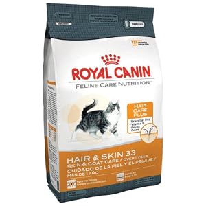 Royal Canin Dry Cat Food, Hair & Skin 33 Formula, 3.5-Pound Bag