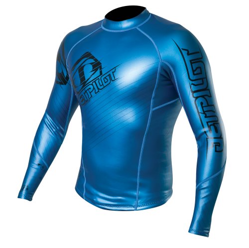 JetPilot Neoprene F35 Flight Jacket (Blue, X-Large)