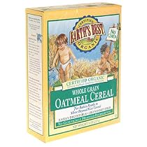Earth's Best Organic Whole Grain Oatmeal Cereal, 8-Ounce Boxes (Pack of 12)