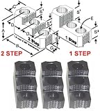 2.00in. TALL STEEL 2 STEP HARD JAWS - KITAGAWA B-08 ,B-208, MMK & OTHER 1.5MM X 60� SERRATED CHUCKS