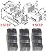 2.00in. TALL STEEL 2 STEP HARD JAWS - KITAGAWA B-08 ,B-208, MMK & OTHER 1.5MM X 60 SERRATED CHUCKS