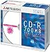 三菱化学メディア CD-R 700MB 4~48倍速 10枚 5mmスリムケース ワイド印刷可能 SR80SP10の画像