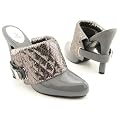 BABY PHAT Trinity Clogs Mules Shoes Gray Womens