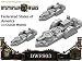 Lexington Class Cruiser (3) Federated States Of America Dystopian Wars Miniature Game