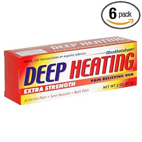 Deep Heating Pain Relieving Rub, Extra Strength, 2-Ounce (57 g) (Pack of 6) Deep Heating Pain Relieving Rub, Extra Strength, 2-Ounce (57 g) (Pack of 6)