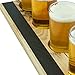 Handmade Deluxe Professional Charred Oak Barrel Beer or Whiskey Flight with Chalkboard, 5-Piece