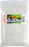 TSD Competition Grade 6mm plastic airsoft BBs, 0.20g, 5000 rds, white