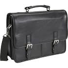 Kenneth Cole Reaction "Christina Flap-pelgate" 5" Double Gusset Leather Flapover Portfolio