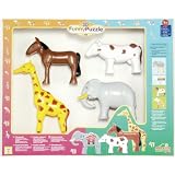 Klein - 0070 - Puzzle - 4 Animaux Magn�tiques - Cheval/Vache/Girafe/El�phantpar Klein