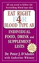 Eat Right for Blood Type AB: Individual Food, Drink and Supplement Lists (Eat Right for Your Type)