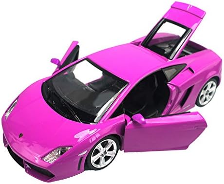 Nine States Metal Body 1:24 Lamborghini Gallardo Pull Back Car Model Purple