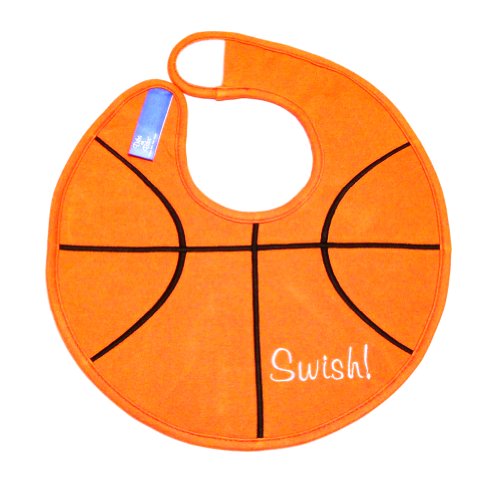 Dibs on Bibs Basketball Baby Bib