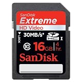 SanDisk Extreme HD Video 16 GB SDHC Class 10 Memory Card (SDSDRX3-016G-A21)