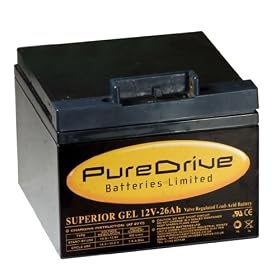 GEL Golf Trolley Battery 12v-26Ah (T-Bar)