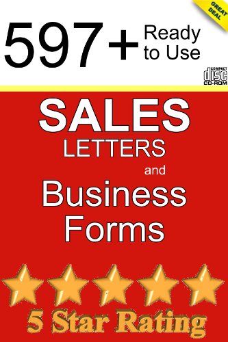 597+ READY TO USE SALES LETTERS AND BUSINESS FORMS – CDROM