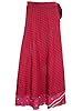 Maxi Skirts Vintage Silk Sari Reversible Pink Printed Wrap Around Skirt