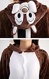 Skycastle(tm) High Quality Hua Ling Mouse Cartoon Animal Shaped Winter Unisex One-piece Pajamas Hoodie Sleepwear Cosplay Costume (XL)