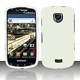 Samsung Droid Charge 4G Accessory - Solid White Protective Hard Rubberized  ....