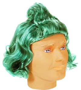 Oompa Loompa Adult Costume Wig Green One Size