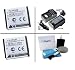 a/c d/c Rapid Charger with 2 original Fuji Batteries and 5 Piece Cleaning Kit for Fujifilm FinePix F50fd F60fd F200EXR