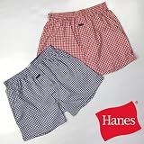 Hanes 【消臭糸使用】シェパードチェックストレッチ先染めトランクス(18-124)