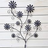 ウォールデコ：フラワーの壁掛け【ツリー形】*【壁面装飾】【インテリア】【ウォールアート】【アートウォール】