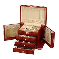 Seya Cherry Wooden Jewelry Box w/ Lock and Key Seya Cherry Wooden Jewelry Box w/ Lock and Key