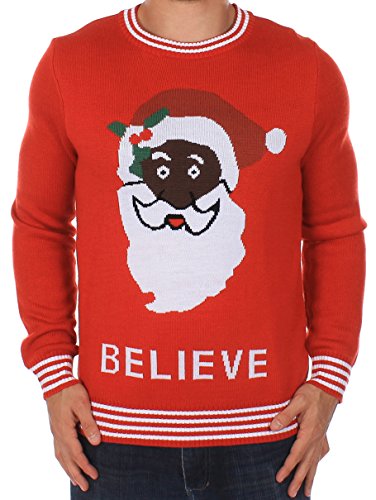 Christmas Sweater - Black Santa Sweater by Tipsy Elves