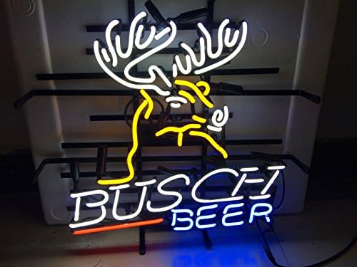 XINHANG 17X14 Inches Real Glass Neon Light Sign For Busch Beer Game Room Beer Bar Pub Club