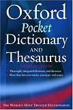 The Pocket Oxford Dictionary and Thesaurus (New Look for Oxford Dictionaries)