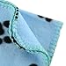 Pecute Dog Blanket Puppy Cat Soft Warm Bed Mat Paw Print Fleece Cushion 2 Pack Random Color