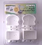 Yard Smart Angle Bracket Kit Get the Right Angle Every Time Designed for Angles of 22.5 Degrees to 45 Degrees Moves Left to Right White Vinyl