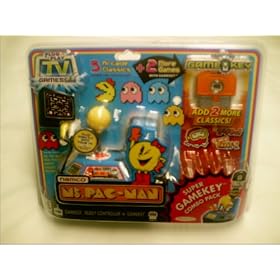 Jakks Pacific Plug & Play TV Games: Ms. Pac-Man Super Game Key Combo (10 Games)