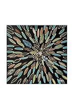 Contemporary Style Lienzo Leaves