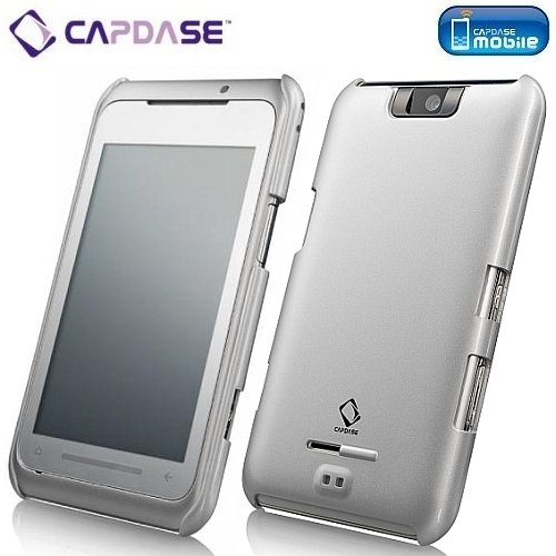 CAPDASE docomo T-01A / Toshiba TG01 Karapace Protective Case with ScreenGuard Polishe Silver 2nd Edition プロテクティブ ハードリアカバー （クリスタル・クリアー 液晶保護シート 付き） ポリッシュ・シルバー 改良版 KPTBTG01-010S