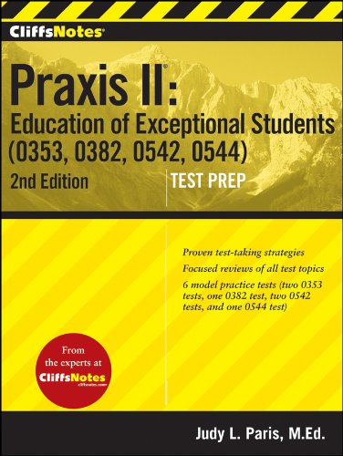 CliffsNotes Praxis II Education of Exceptional Students (0353, 0382, 0542, 0544), Second Edition