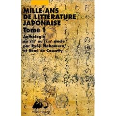 Mille ans de litterature japonaise 1