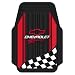 Chevy Racing With Flag Trim-To-Fit Molded Front Floor Mats - Set of 2