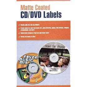 2400 Matte Inkjet CD DVD Labels by Best Selling DVDs
