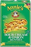 Annie's Homegrown Bunnies Baked Snack Crackers, Sour Cream and Onion, 7.5-Ounce Boxes (Pack of 12)