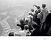 Fans Cheering the Pittsburgh Pirates from atop Cathedral, 1960 World Series vs. The New York Yankees, Art Poster by George Silk, size 28 x 22