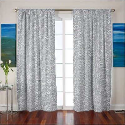 Single Panel Blackout Drapery in GEO Pewter Size: 50 W x 95 H