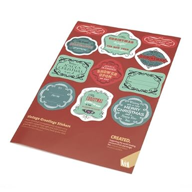 Vintage Christmas Stickers||EVAEX||RF10F