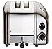 Dualit Classic 2 Slice NewGen Toaster - Stainless Steel - Hand Built in the UK - Replaceable ProHeat elements - Defrost Bread - Mechanical Timer - Metallic Charcoal Classic Toaster