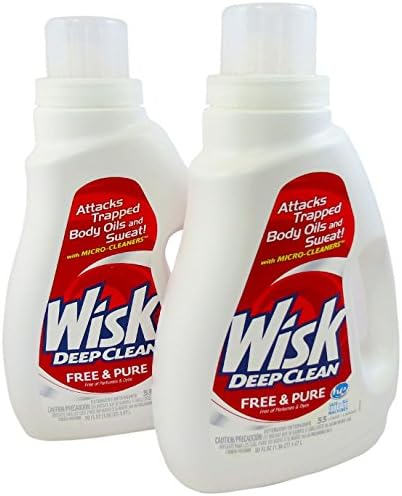 Wisk Deep Clean Laundry Detergent with Micro-Cleaners, Free &amp; Pure, 33 Loads, 50 Ounce (Pack of 2)