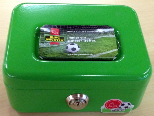 Burg Wächter CKS 167 Geldkassette EM-Edition 2012, Farbe:grün